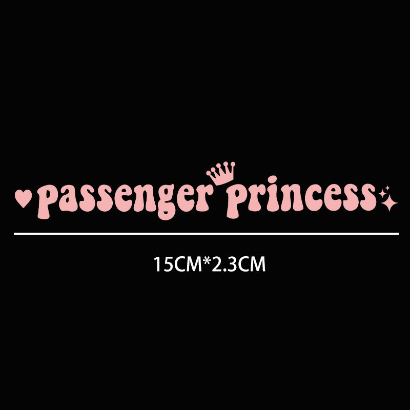 Passenger Princess Automobile Sticker Interesting Creative Suitable For Car Rearview Mirror
