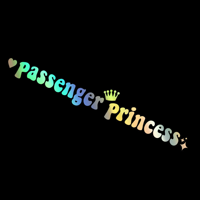Passenger Princess Automobile Sticker Interesting Creative Suitable For Car Rearview Mirror